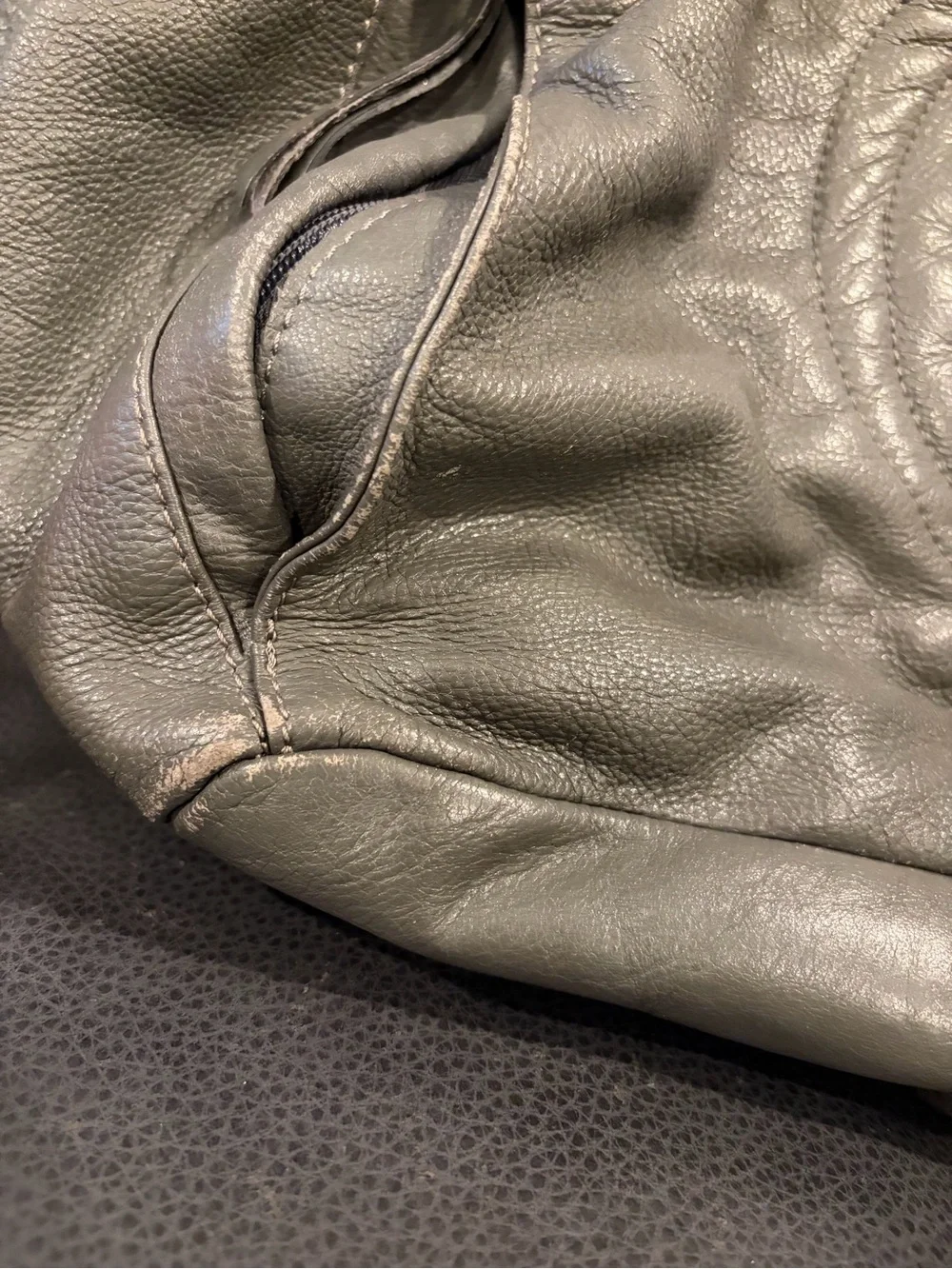 Valentino Olive Green Leather Hobo with Tassel and Gold Hardware